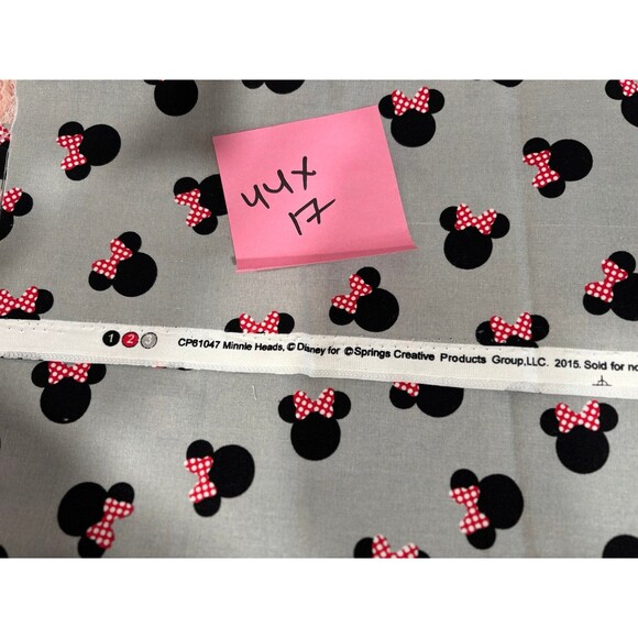 1yard vtg mickey cotton fabric - Picture 1 of 4